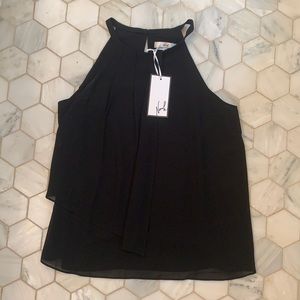 NWT Norah Black Halter Top Tank